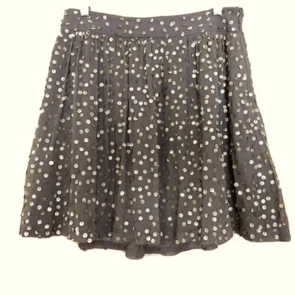 Reiss Lina Mocha Sequin Skirt Size 4