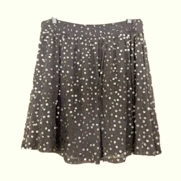 Reiss Lina Mocha Sequin Skirt Size 4