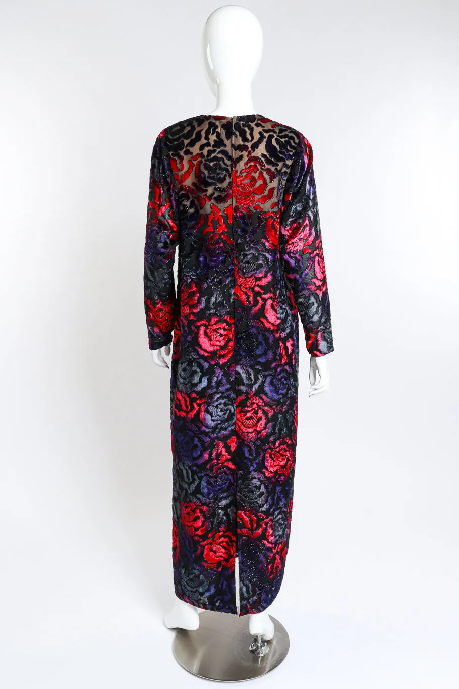 Rose Burnout Maxi Dress