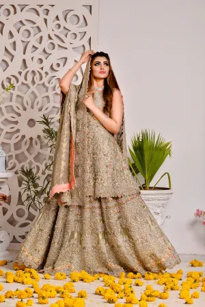 Royal Peplum Lehenga Pakistani Bridal Dress #BS751