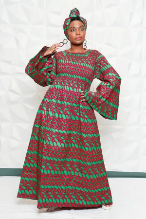Saain African Fabric Dress