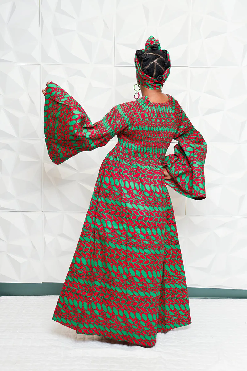 Saain African Fabric Dress