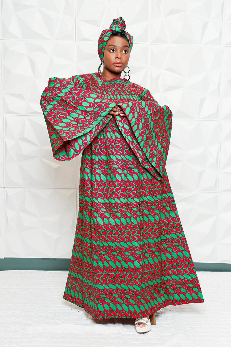 Saain African Fabric Dress