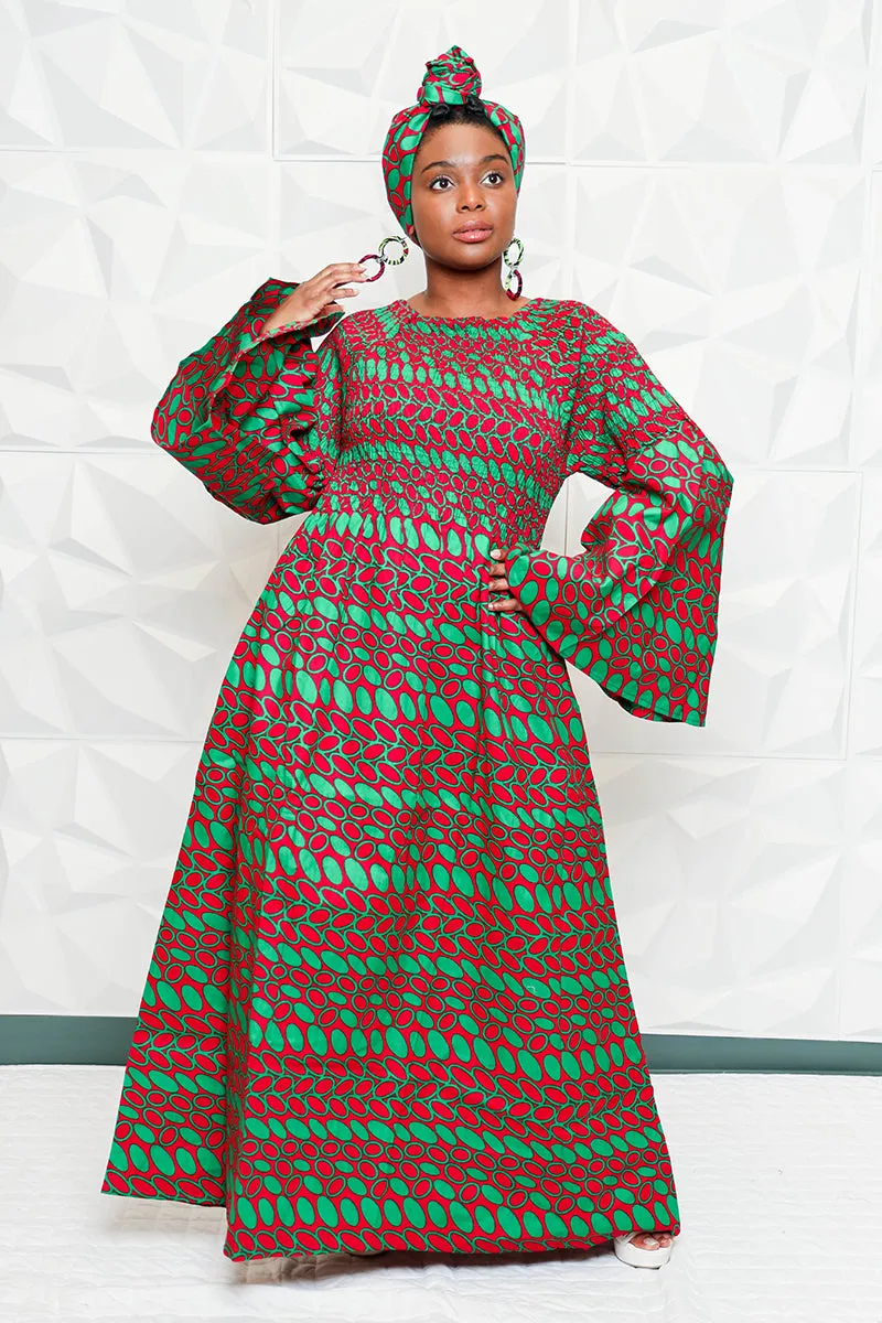 Saain African Fabric Dress