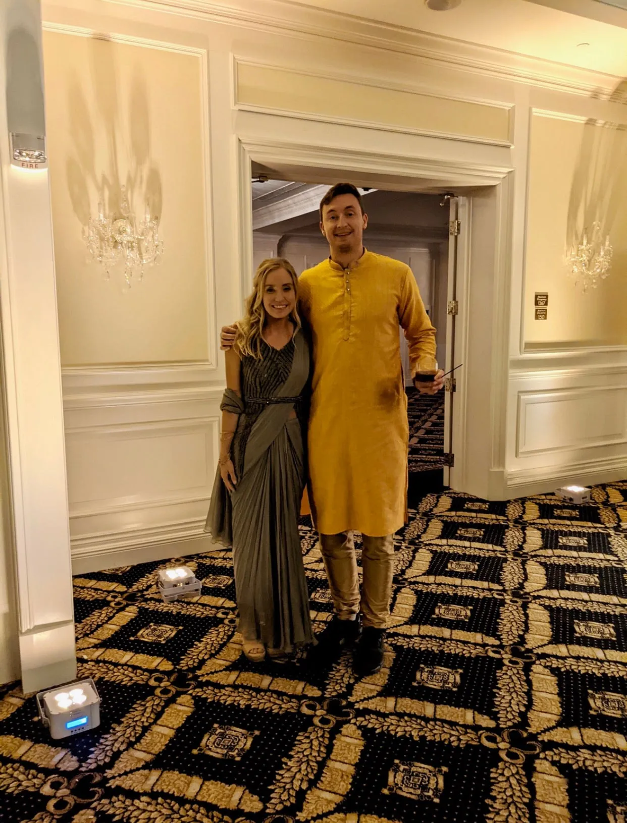 Sage Green Sari Gown