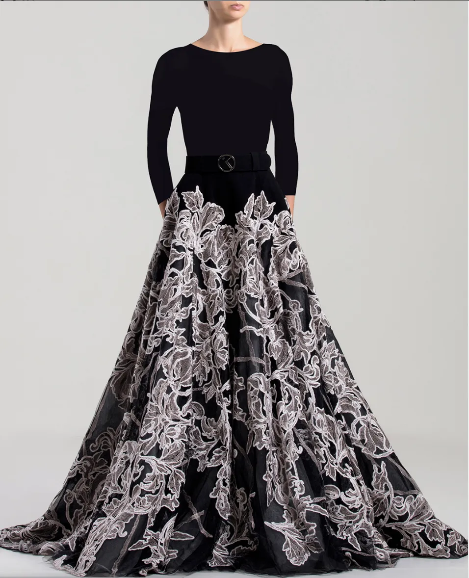 Saiid Kobeisy • Floral Embroidered Gown