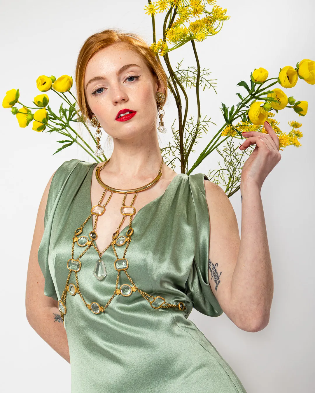 Satin Bias Cut Gown