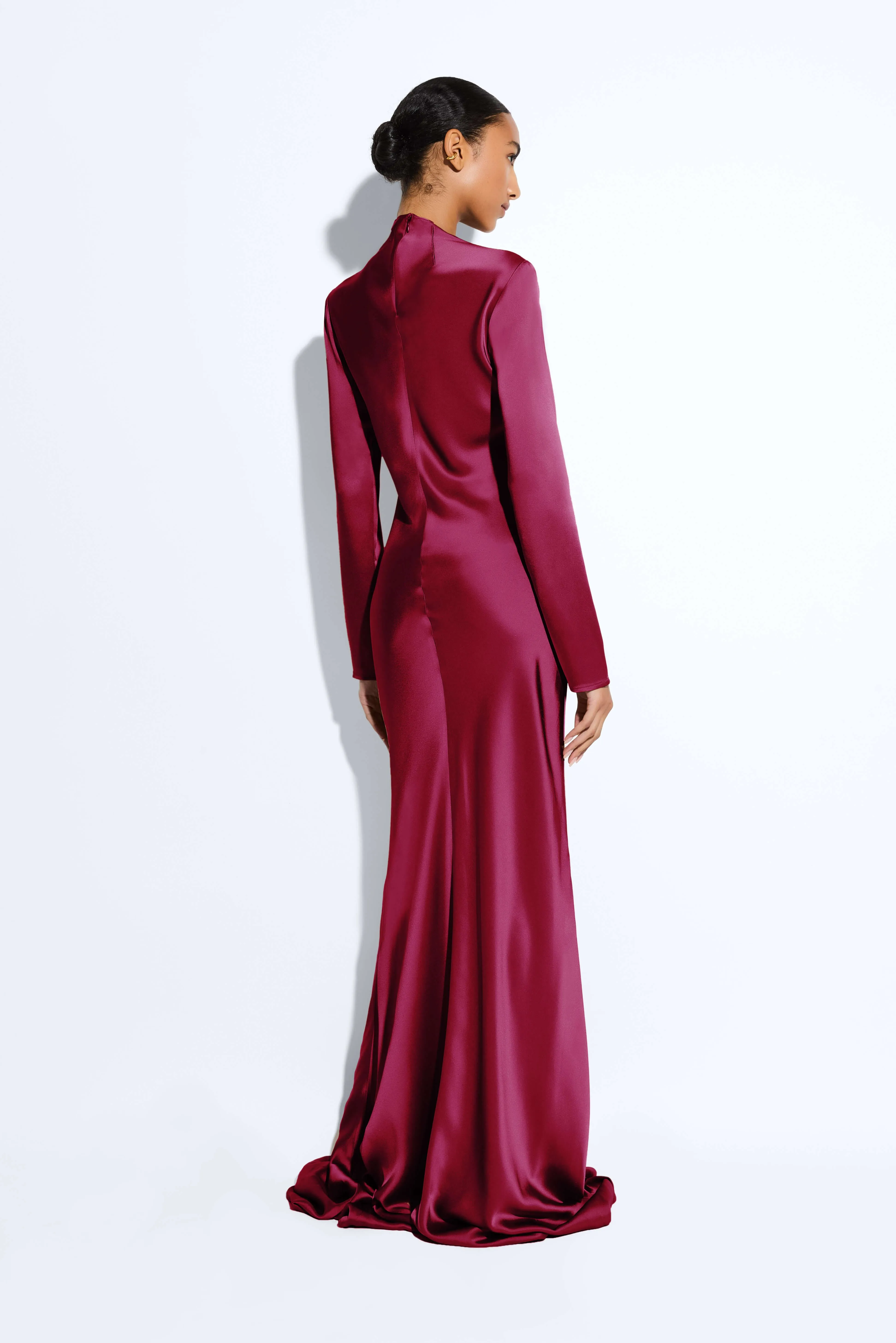 Satin Tab Gown