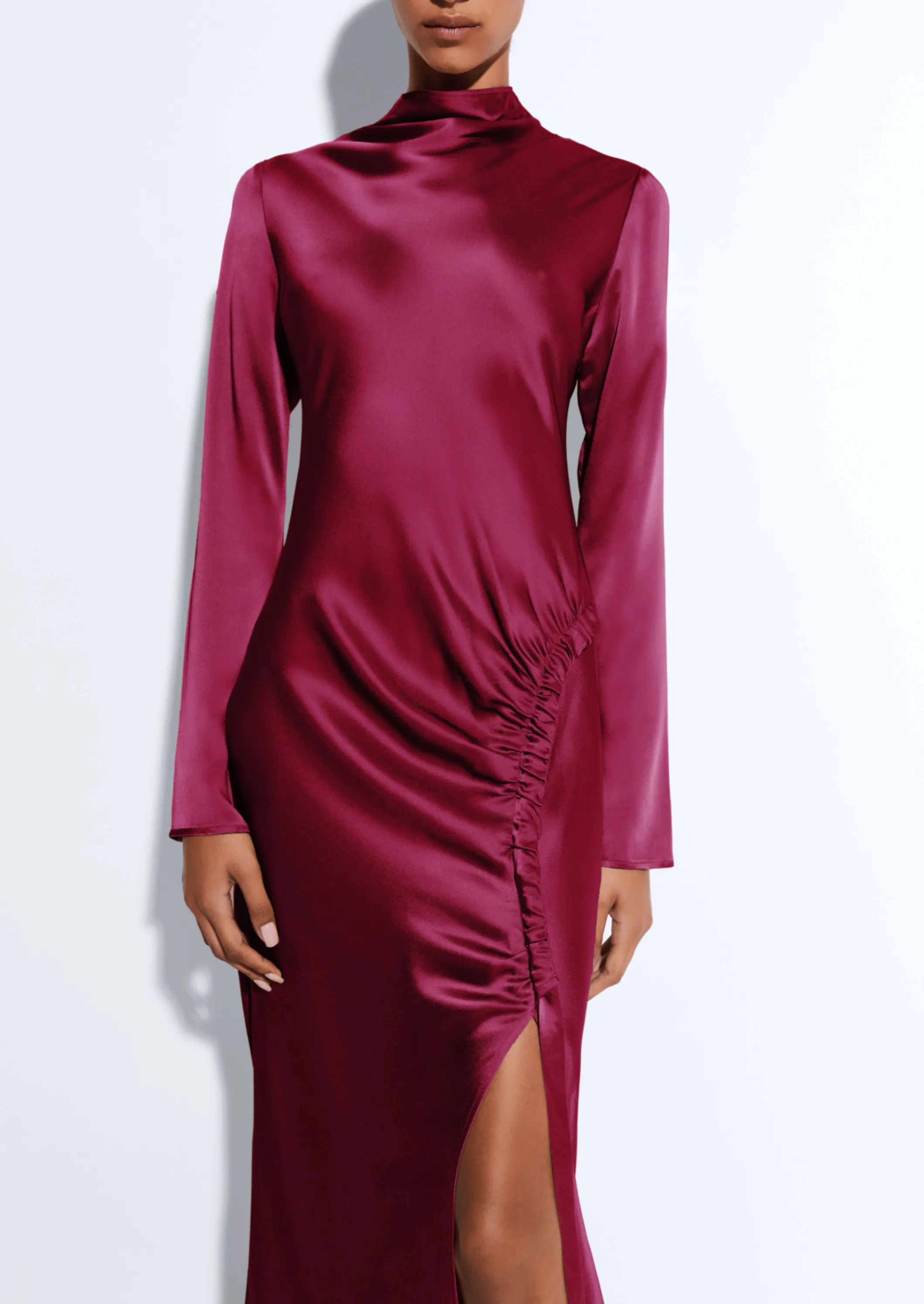 Satin Tab Gown