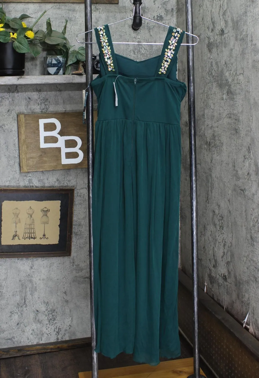Sequin Hearts Kids Big Girls Embellished Maxi Dress 166ecda47a5852 Green 16