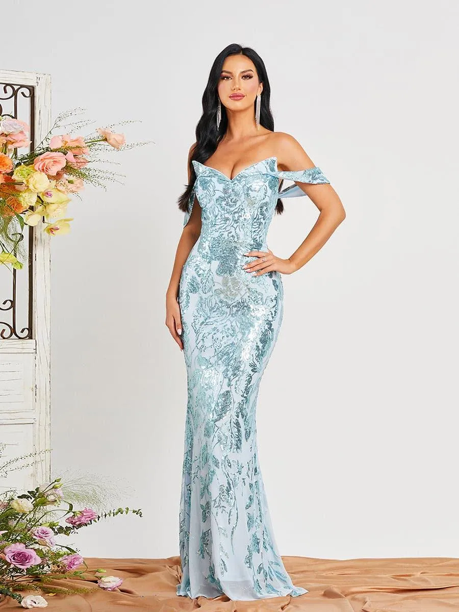 Sequin Mermaid Evening Dress RH30457