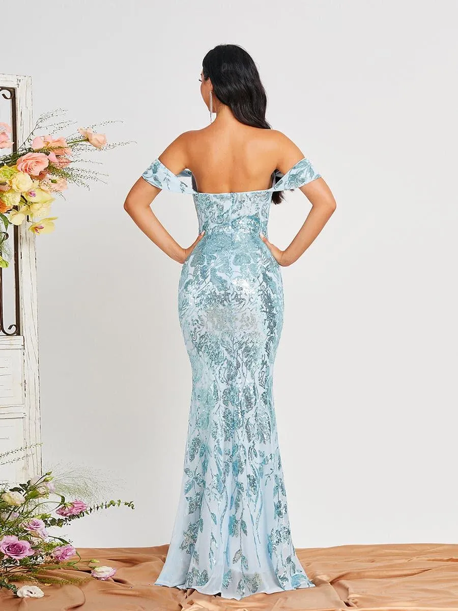 Sequin Mermaid Evening Dress RH30457