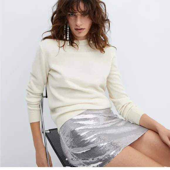 Sequin miniskirt