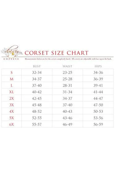 Sequin Siren Nurse 4-Piece Corset Costume Kit