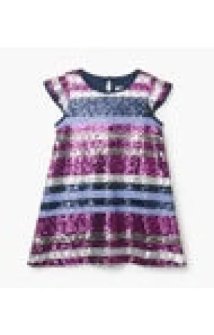 Sequin Striped Dress
