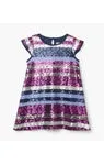 Sequin Striped Dress