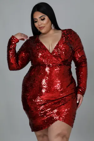 Sequin Tulip Mini | Plus Size Dress