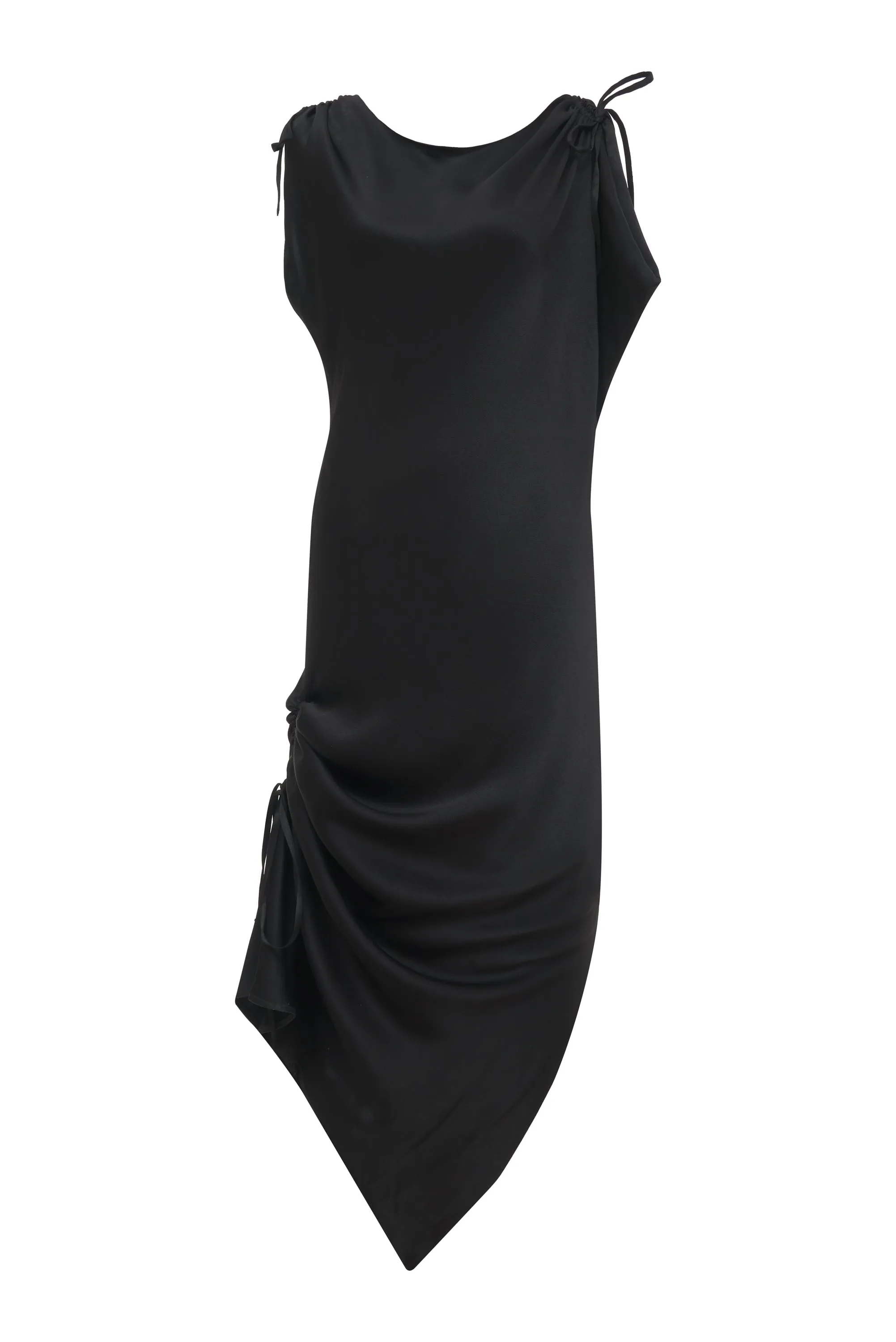 Silvia Ruched Bias Dress