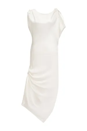 Silvia Ruched Bias Dress