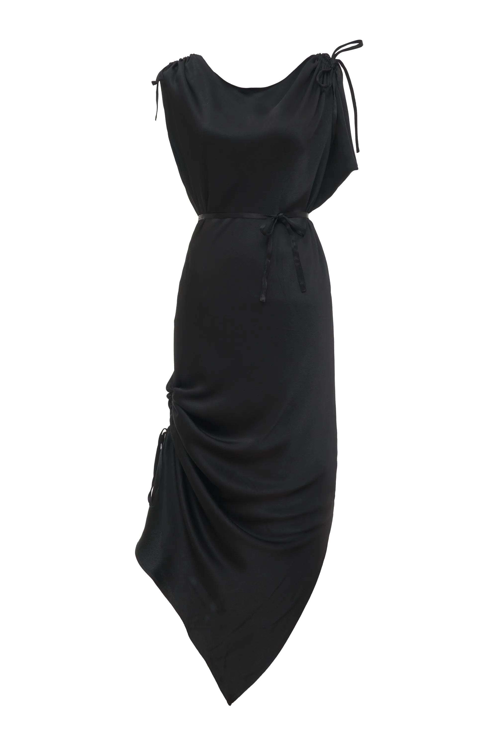 Silvia Ruched Bias Dress