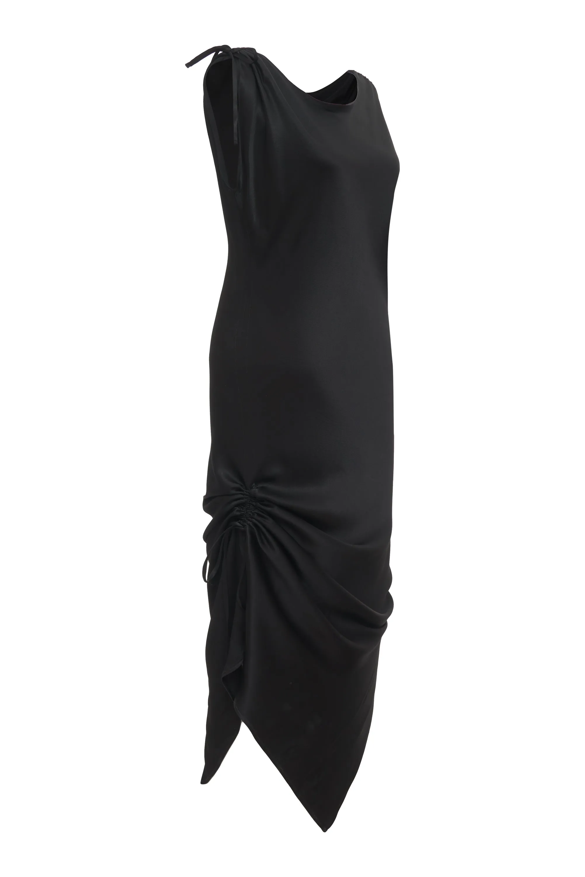 Silvia Ruched Bias Dress