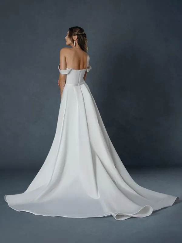 Size 22 Stella Couture 25807 Off White Gown