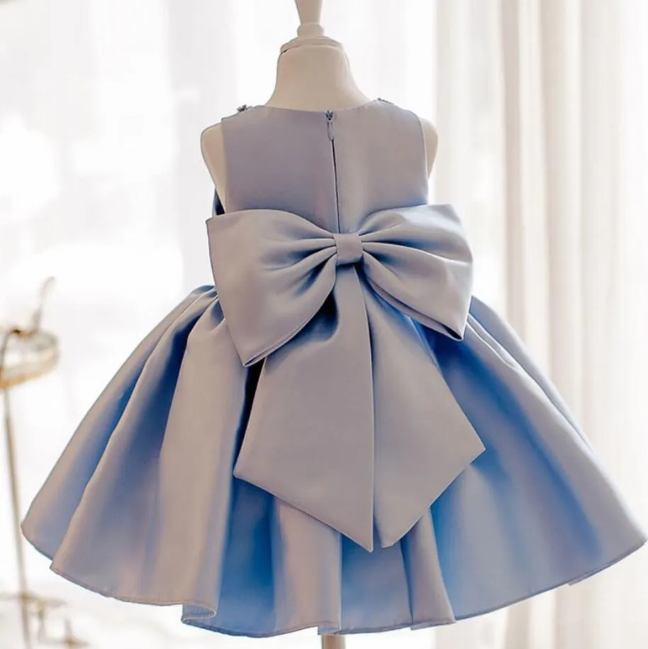 Sky Princess Blue Bows Dress - Priority Shipping