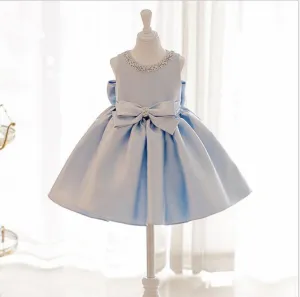 Sky Princess Blue Bows Dress - Priority Shipping