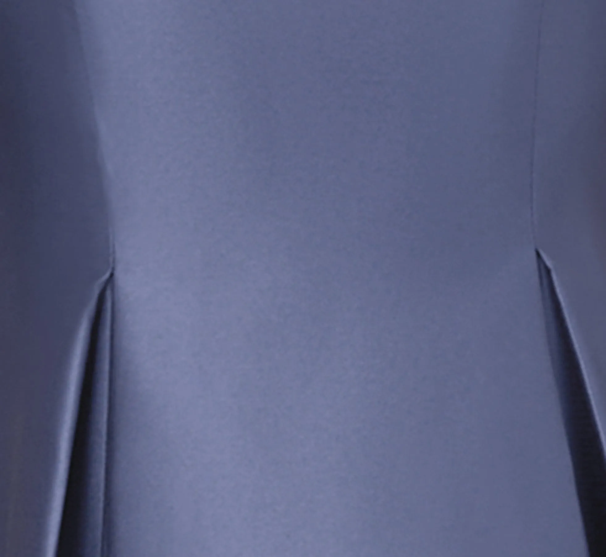 Sleeveless Mikado Fit And Flare Midi Dress With V-Back In Blue Frost