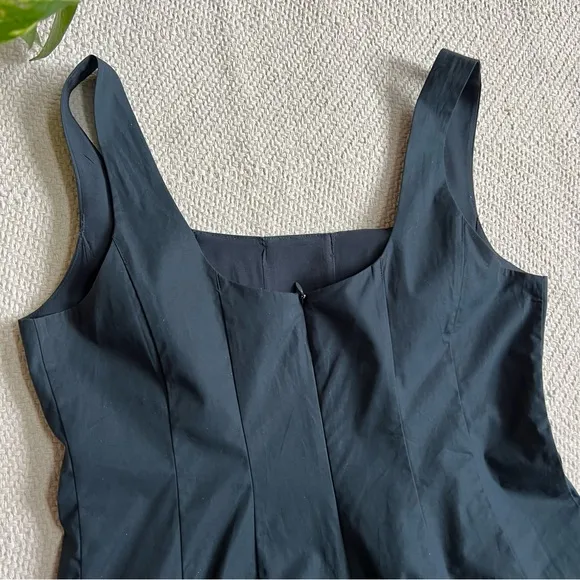 Sophie Rue The Mini Poplin Dress in Navy Blue size Medium
