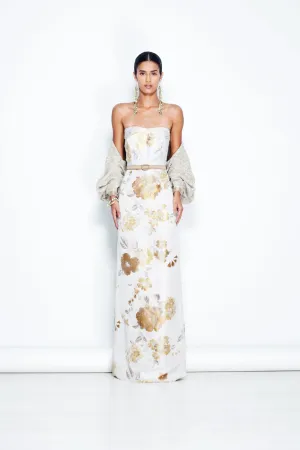 Strapless Column Gown & Bolero
