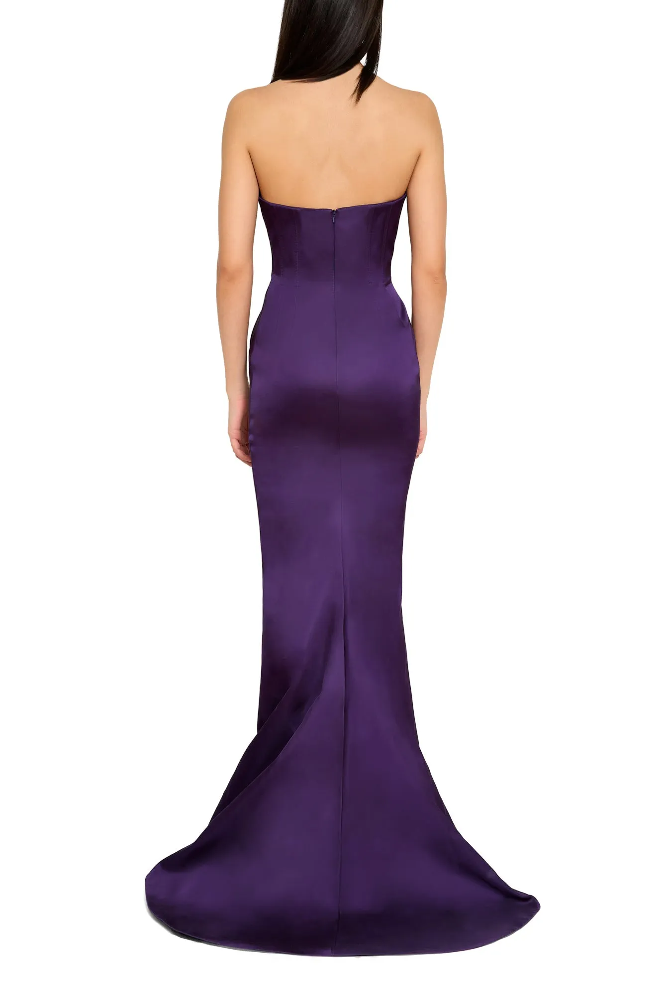 Strapless Column Gown