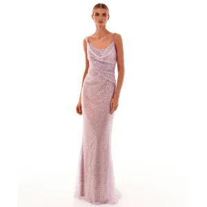 Strappy Sleeveless Sequins Maxi Dress KLYF1080