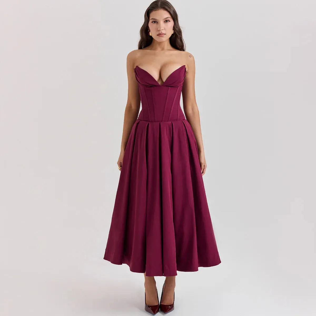 Suninheart Black Elegant Wedding Events Dress