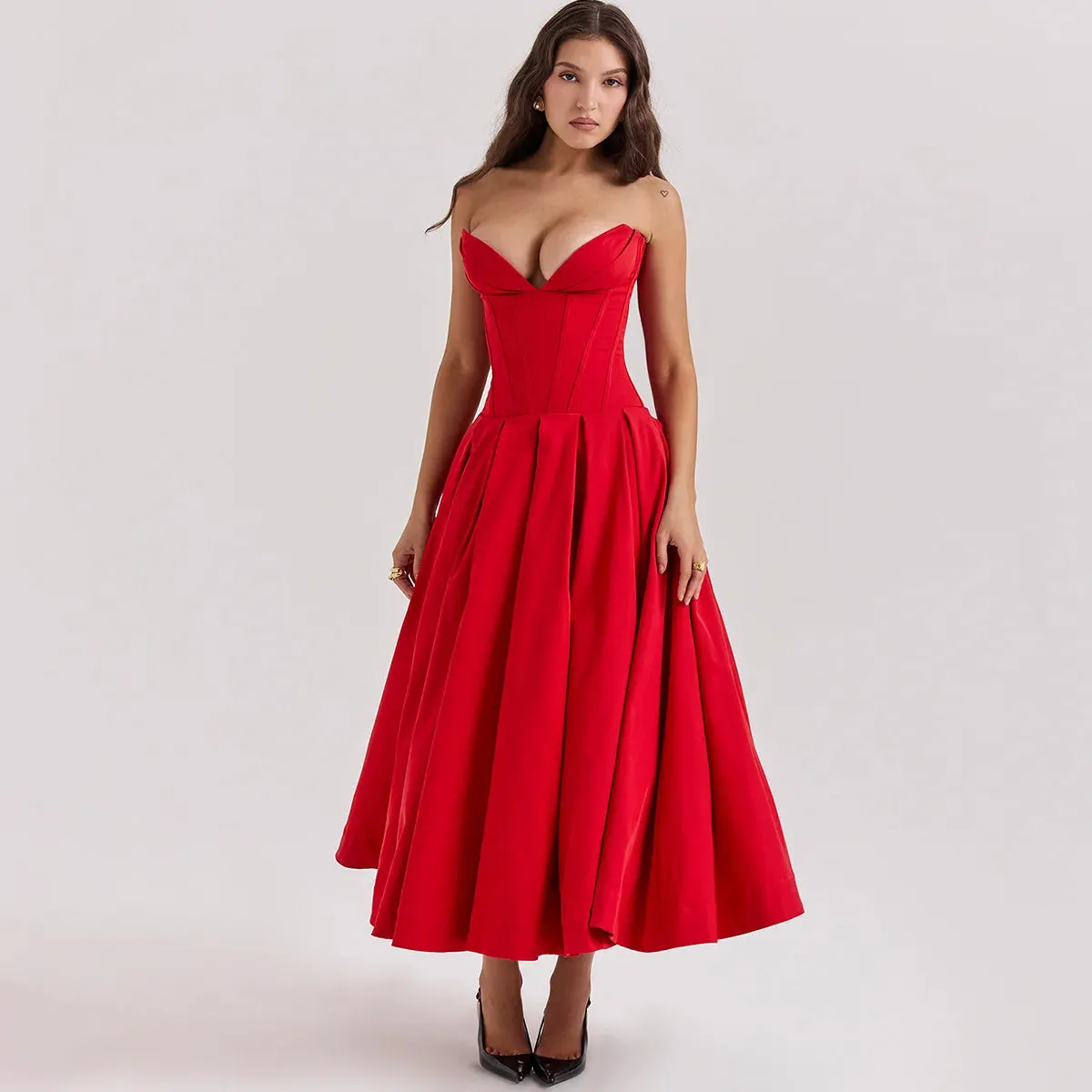 Suninheart Black Elegant Wedding Events Dress