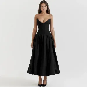 Suninheart Black Elegant Wedding Events Dress