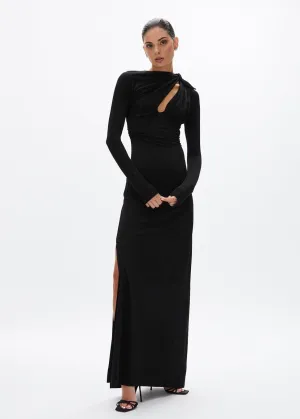 Tanner Sleeve Gown (Black)