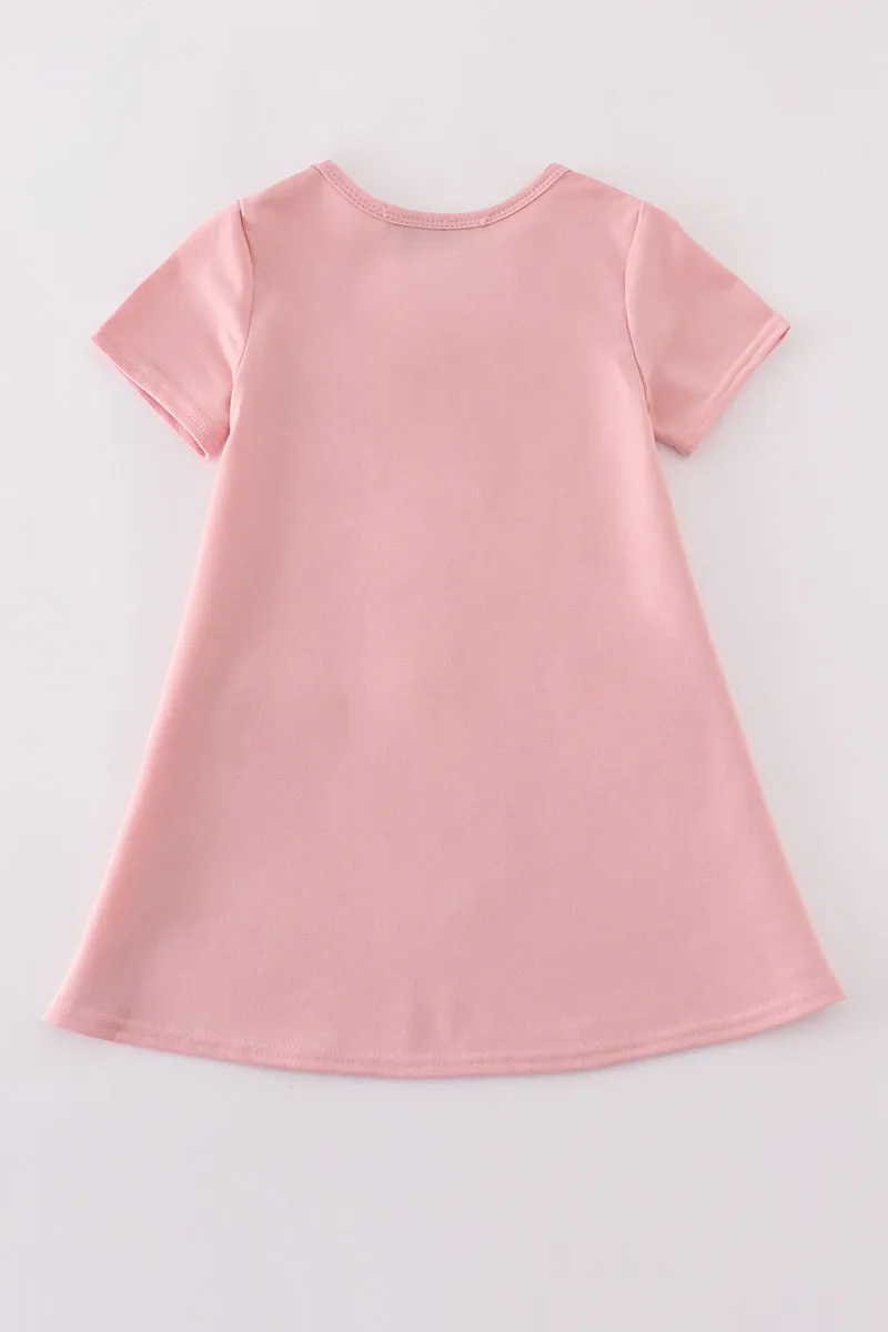 Teal Slipper Sequin Mom&me Dress