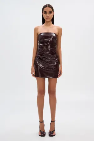 THE 'ALSTON' GLAZED MINI DRESS