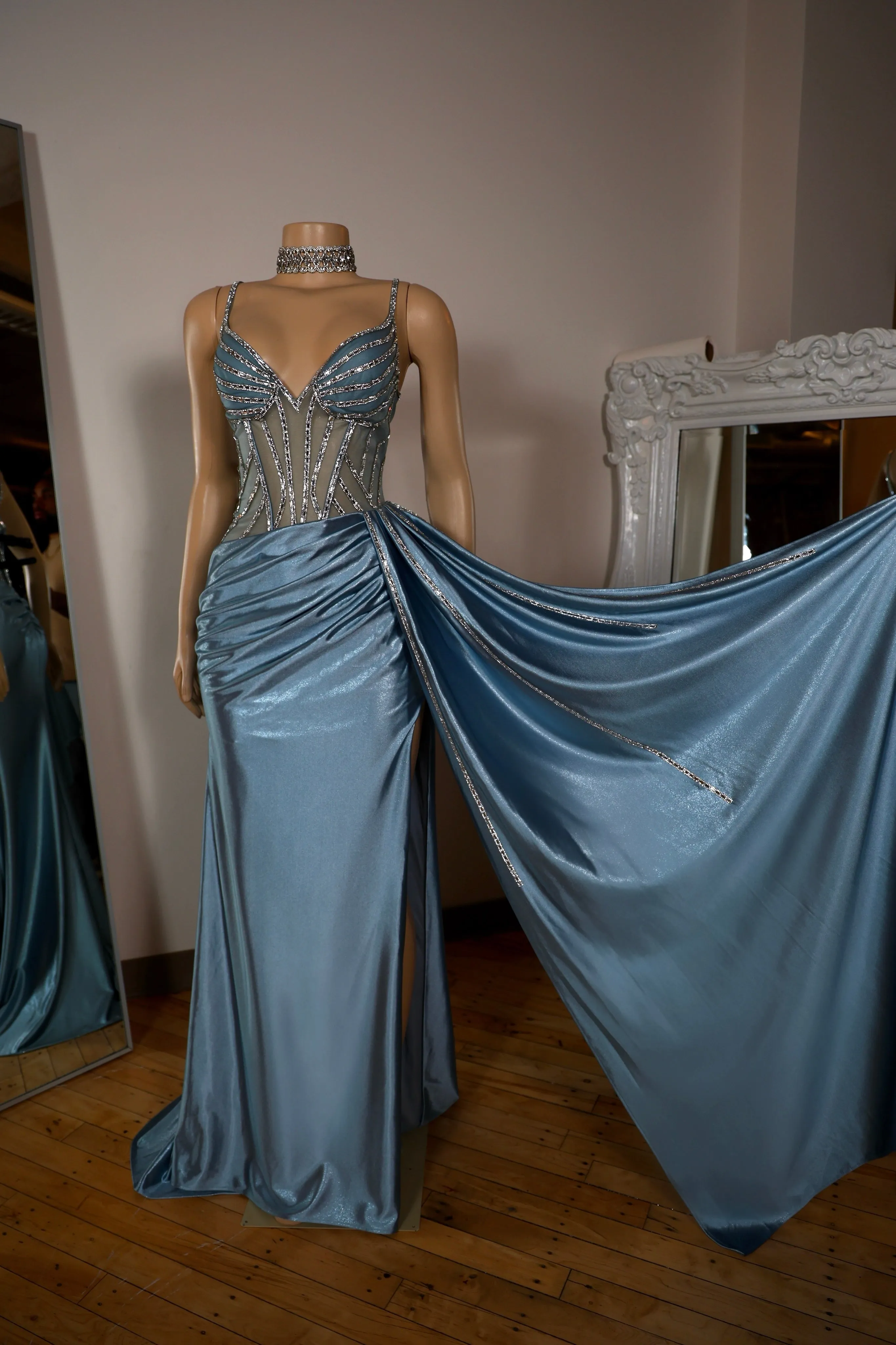 The Charlotte Satin Gown