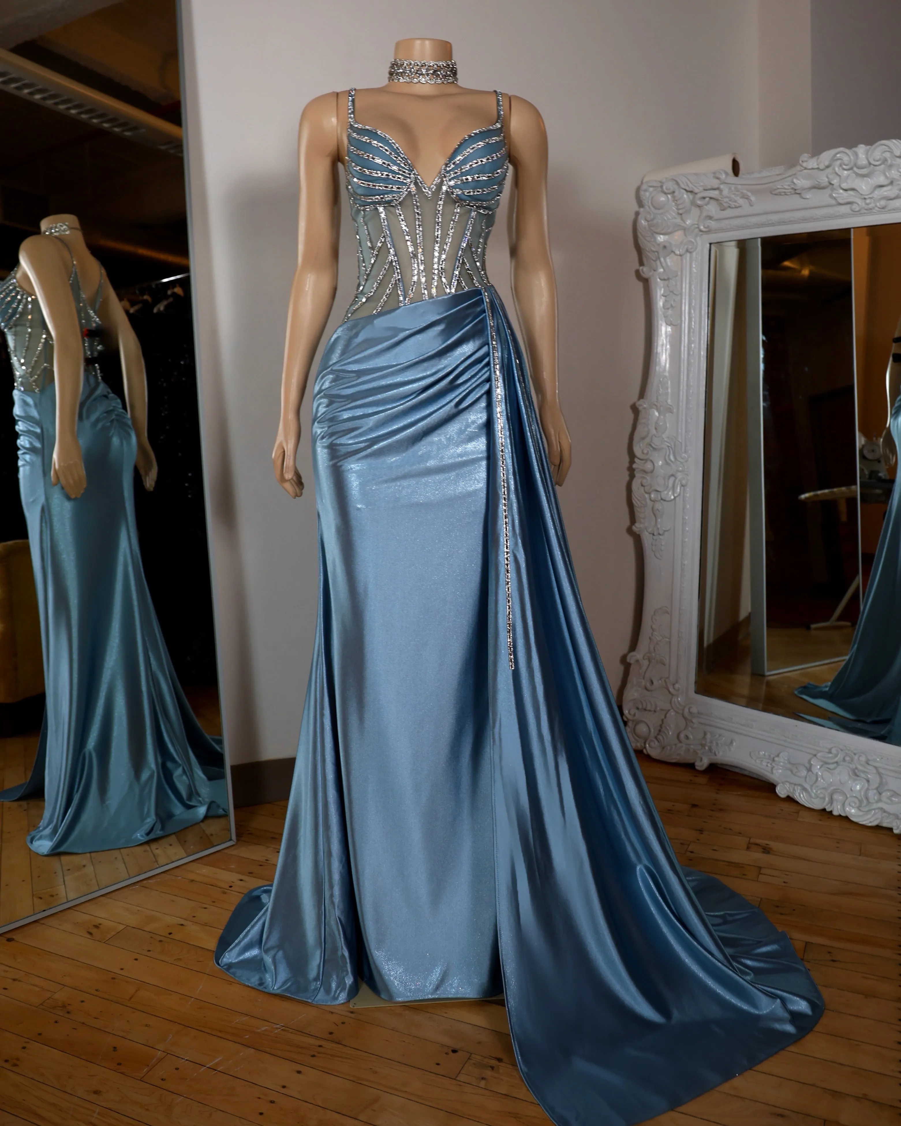 The Charlotte Satin Gown