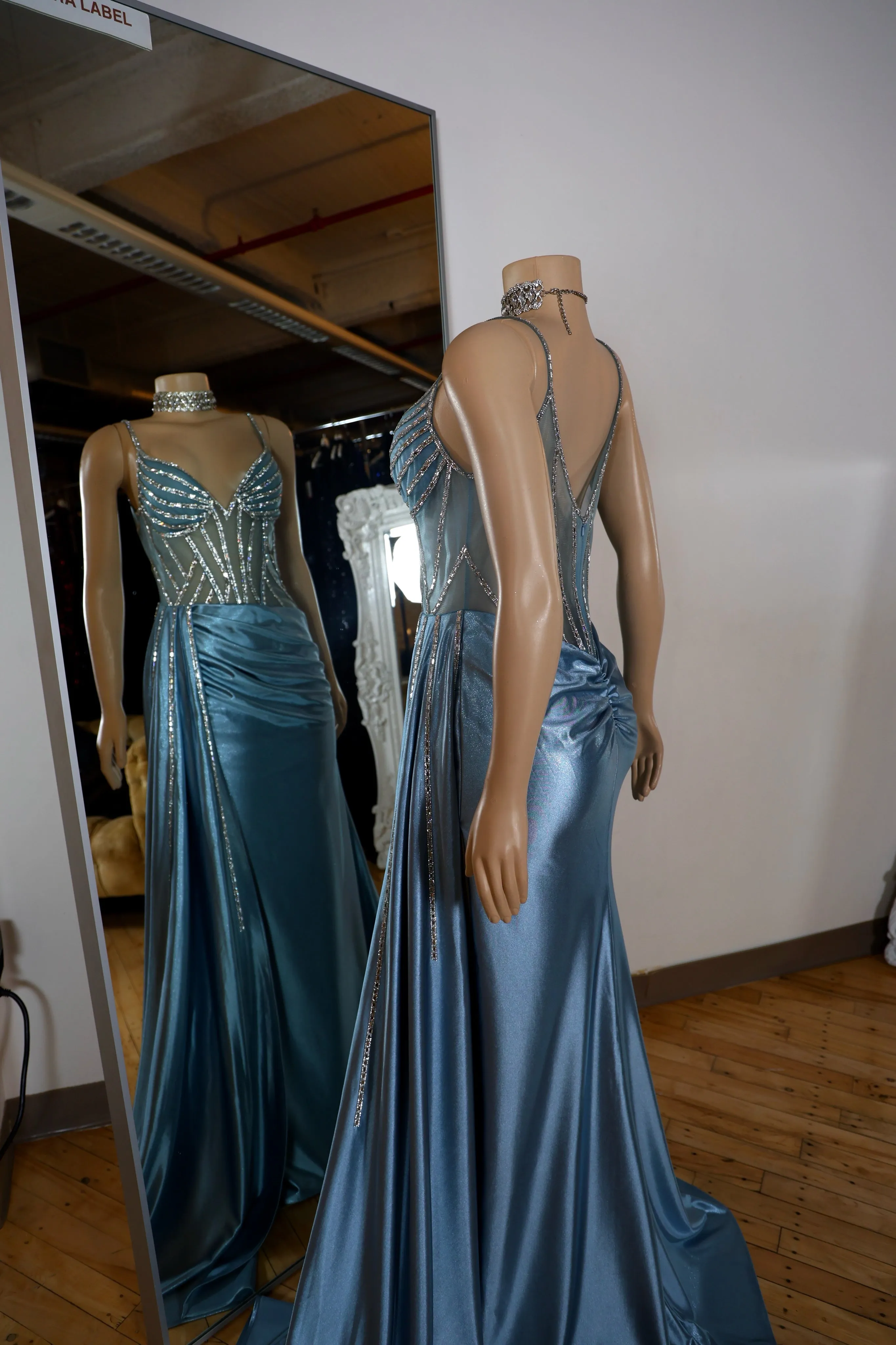 The Charlotte Satin Gown
