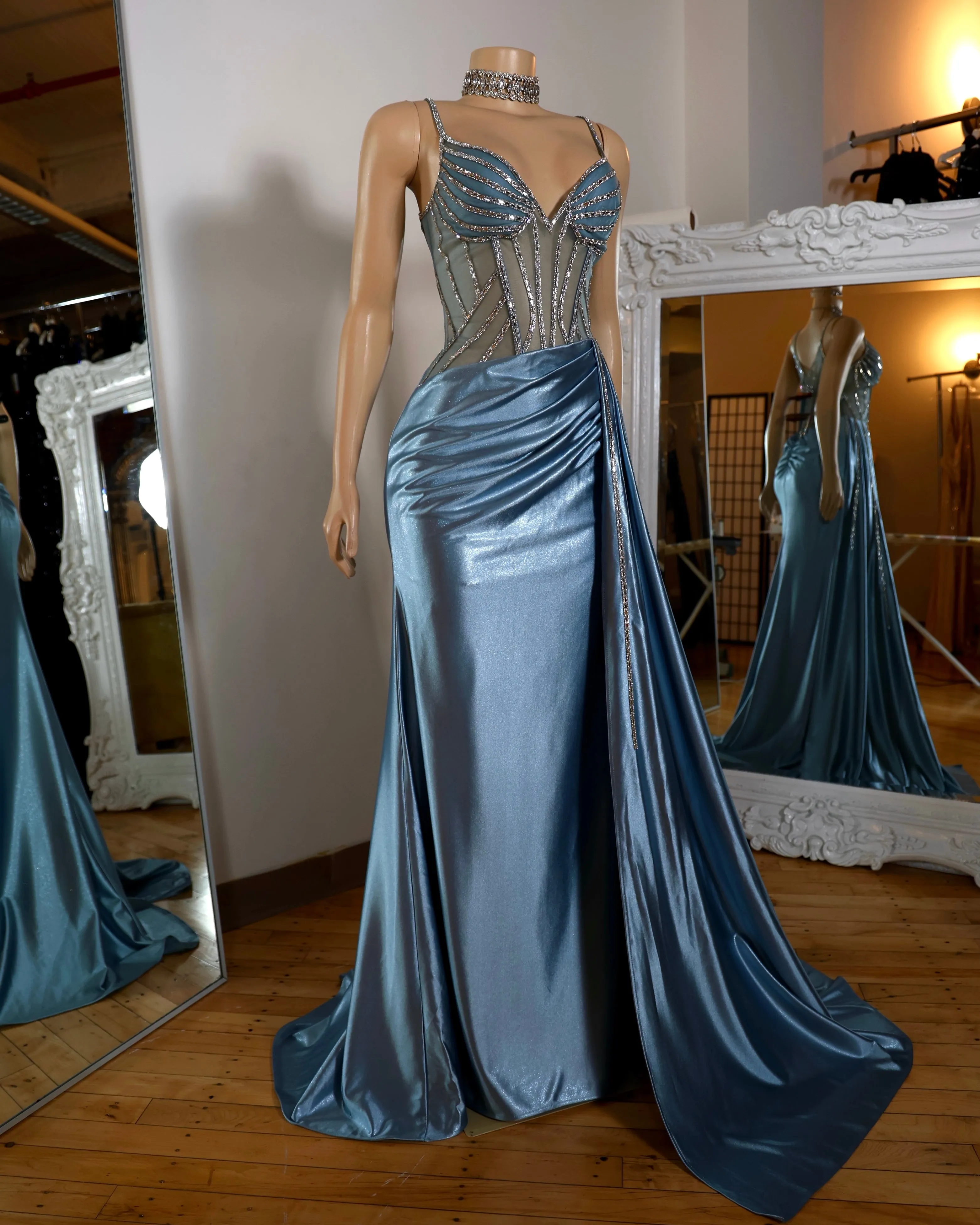 The Charlotte Satin Gown