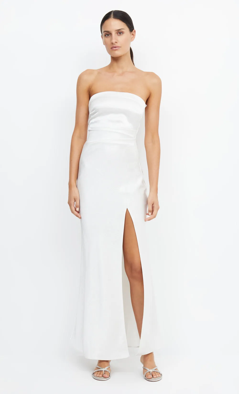 THE DREAMER STRAPLESS DRESS - IVORY