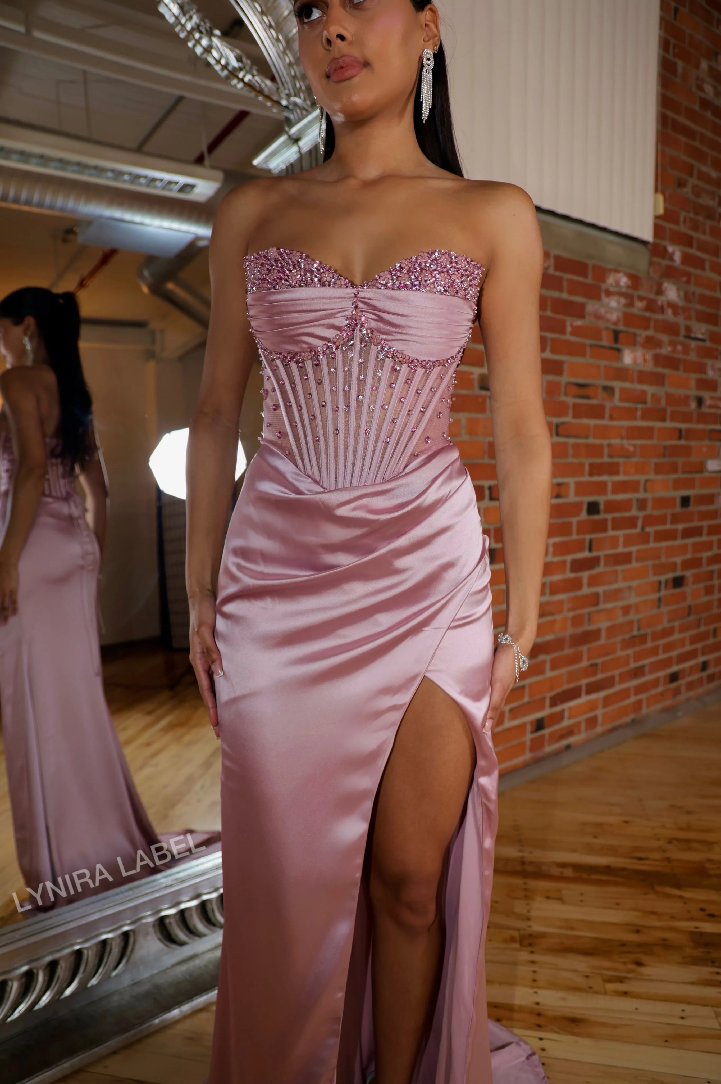 The Layla Satin Gown