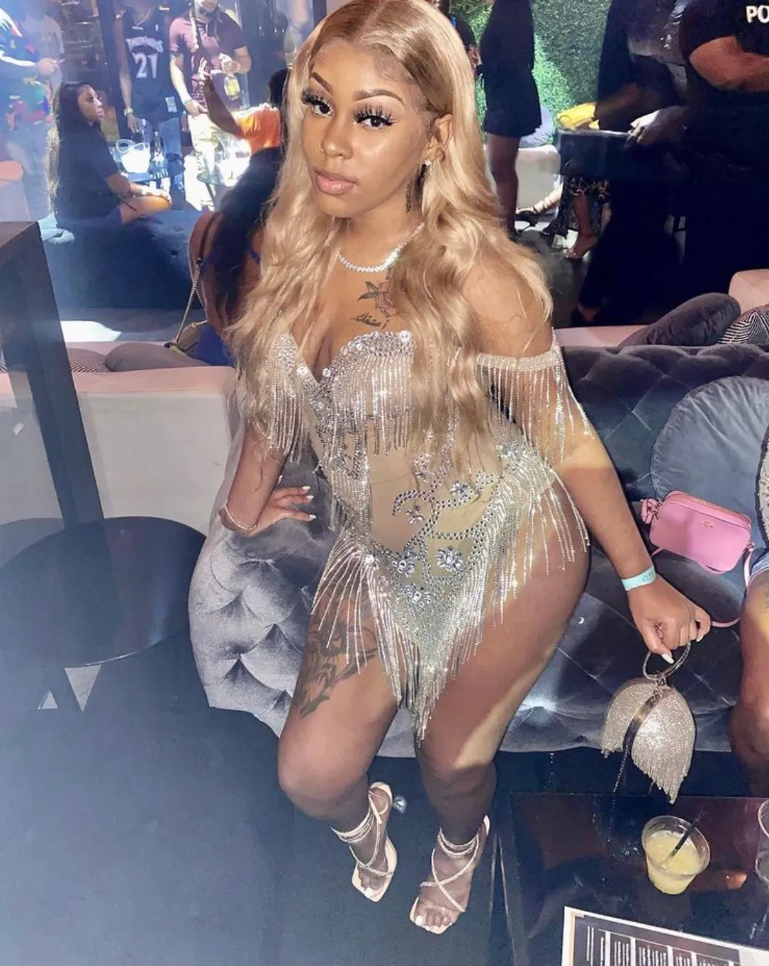 The LUXE Rhinestone Dress