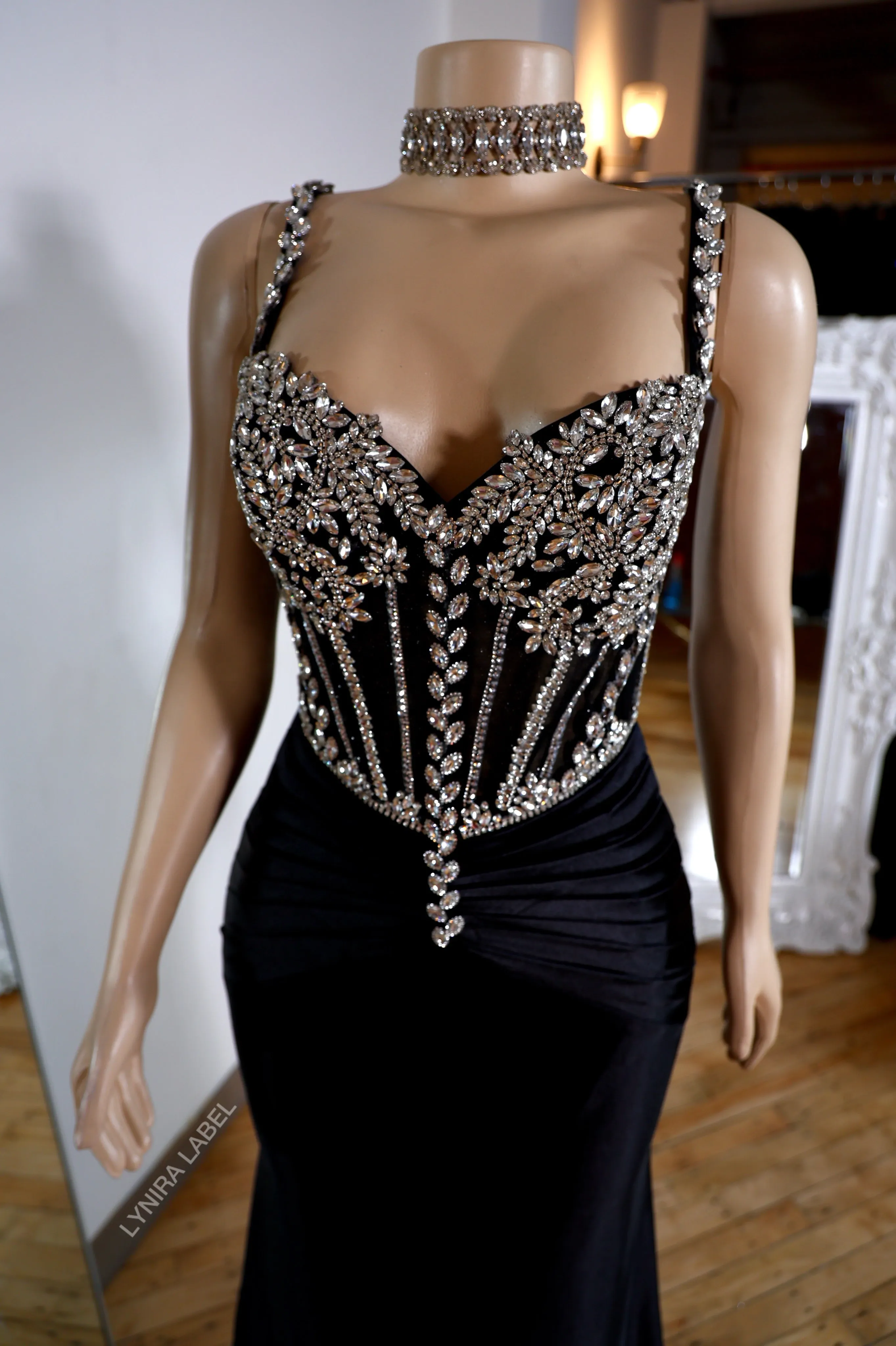 The Mina Rhinestone Gown