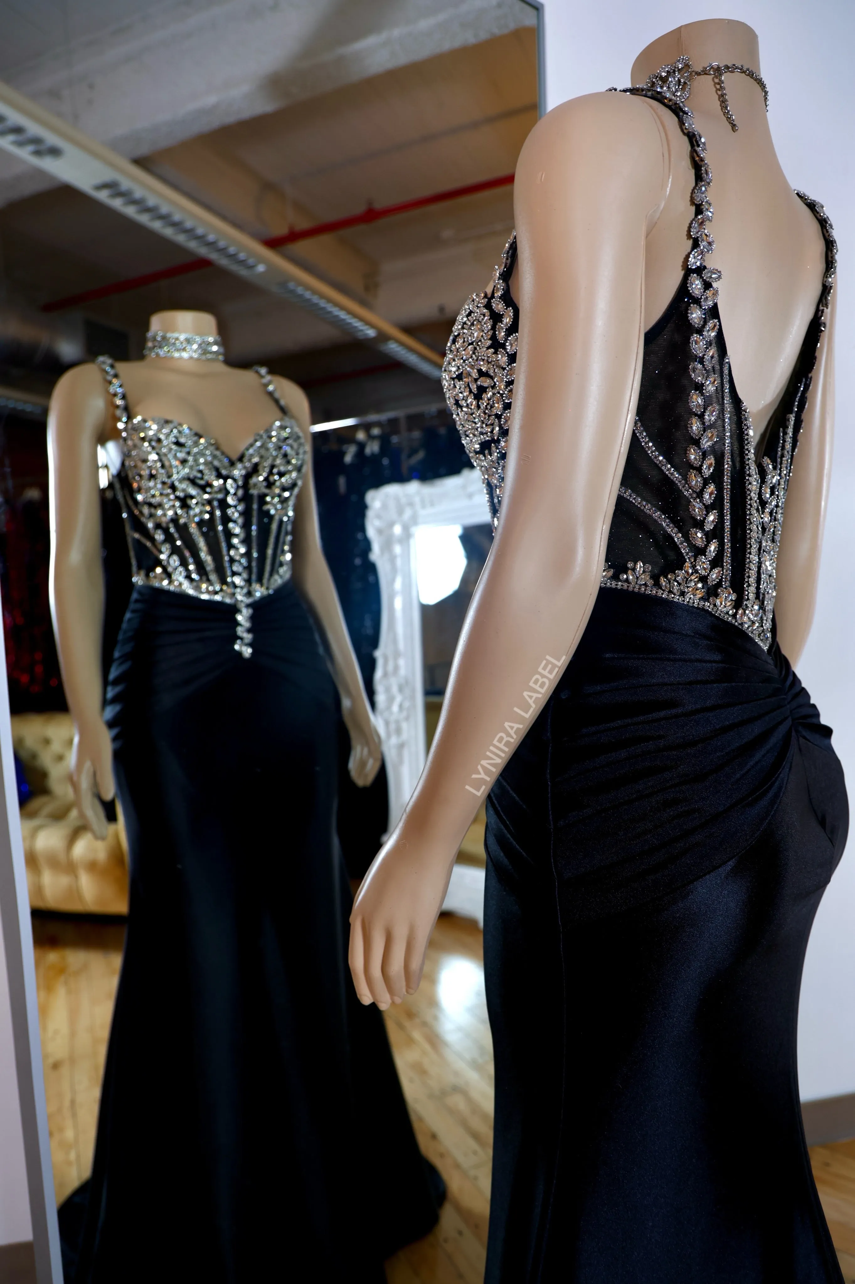 The Mina Rhinestone Gown
