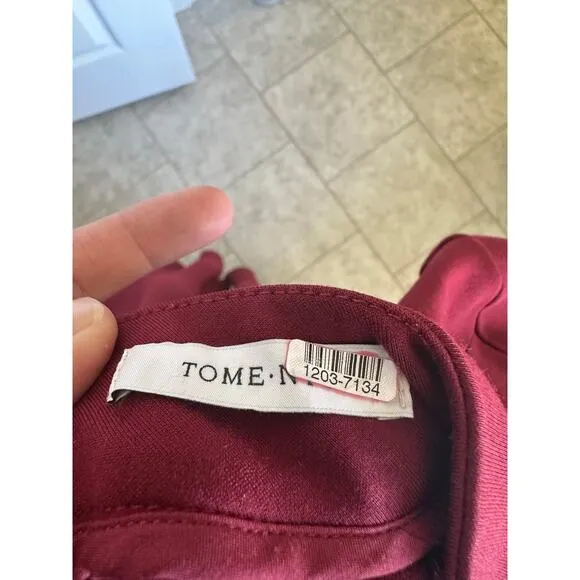 Tome Burgundy Multi-Stripe Dress 2