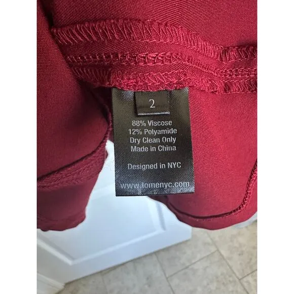 Tome Burgundy Multi-Stripe Dress 2